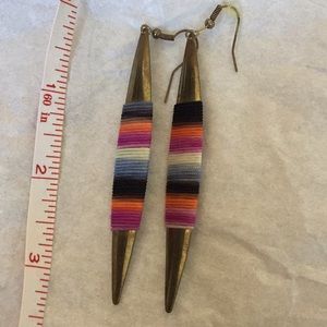 Brass boho earrings